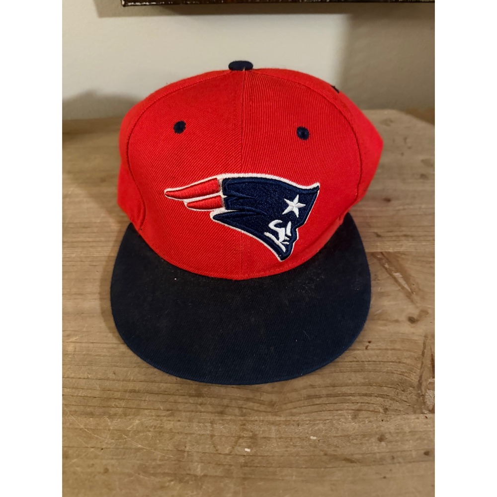 New Era NFL Vintage Collection Foxboro Patriots Snapback Hat Red Navy